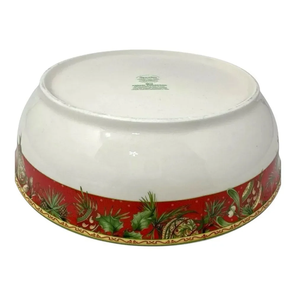 Spode Christmas Tree 2015 Annual Large Serving Bowl Limited Edition 10